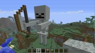 Minecraft Lets Build a Giant Skeleton HD [upl. by Minsk]