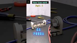 How Fuse Work  Principle of Fuse electricity sciencephysics science shorts electronics [upl. by Hakkeber727]