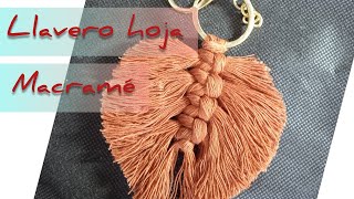 Llavero hoja Macramé [upl. by Sido]