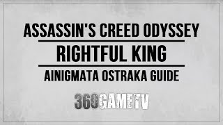 Assassins Creed Odyssey Rightful King Ainigmata Ostraka Location  Solution Lakonia [upl. by Leehar]