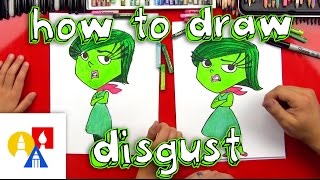 How To Draw Disgust From Inside Out [upl. by Akkinahs]