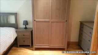 IKEA Hemnes 2 Sliding Door Wardrobe Design [upl. by Idarb]