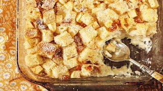 Bread Pudding Recipe Demonstration  Joyofbakingcom [upl. by Rossi]