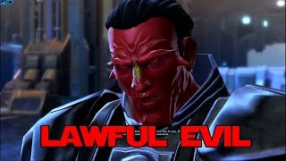 SWTOR  Sith Warrior being Lawful Evil Badass Dialogue [upl. by Hopkins323]