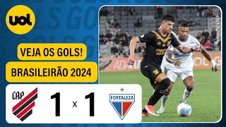 ATHLETICO 1 x 1 FORTALEZA  BRASILEIRÃO 2024 VEJA OS GOLS DA PARTIDA [upl. by Farmann390]