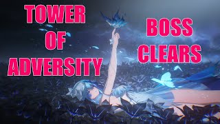 TOWER OF ADVERSITY BOSS FLOOR CLEARS  WUTHERING WAVES [upl. by Pahl69]