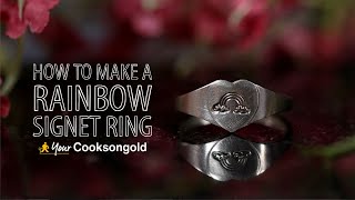 How To Make A Rainbow Signet Ring [upl. by Ardnazil900]