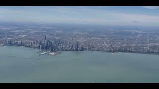 Landing at Ohare International Airport Chicago [upl. by Iramohs]