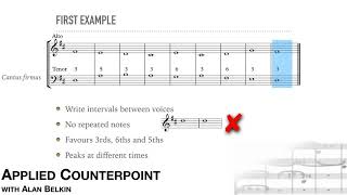 Counterpoint 3  First Species [upl. by Misab826]