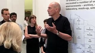 Architect Rem Koolhaas short speech on the Biennale of Architecture in Venice 2014 [upl. by Karylin200]