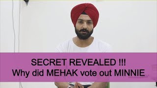 SECRET REVEALED  Why did Mehak vote out minnie  Roadies Xtreme  Nachos with Nish [upl. by Amadus446]