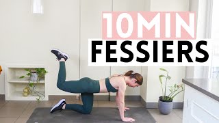 10min Fessiers Sans Equipements  Exercices pour muscler les fesses a la maison [upl. by Nodababus]