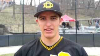 Ohio Dominican Baseball Sweeps Ashland 32214  Jacob Horsley Interview [upl. by Niak542]