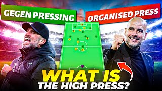 High Press In Football  Klopps Gegen Pressing vs Peps Organized Press  Football Tactics in Hindi [upl. by Augustus]