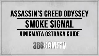 Assassins Creed Odyssey Smoke Signal Ainigmata Ostraka Location  Solution Pirate Islands [upl. by Denny]