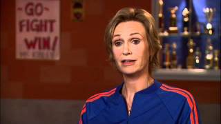 GLEE Season 3 interviews  Jane Lynch Sue [upl. by Mozelle]