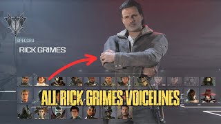 All Rick Grimes Voicelines In MW3 [upl. by Malissia]