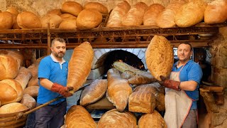 Biggest turkish breads Youve never seen before Turkish street foods [upl. by Netsyrc]