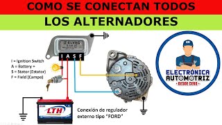 CONEXIONES DE LOS DIFERENTES TIPOS DE ALTERNADORES 🚗🚗🚗 [upl. by Ttocserp]