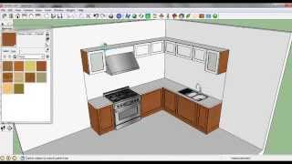 Sketch Up Tutorial membuat Kitchen Set [upl. by Lankton891]