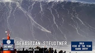 Sebastian Steudtner at Nazaré  2018 Ride of the Year Award Entry  WSL Big Wave Awards [upl. by Bradwell]