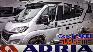 Adria Coral 670 DL SUPREME 2023 Fiat Ducato Fixed Beds Motorhome [upl. by Micah]