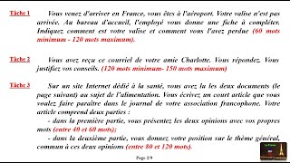 TCF  LExpression Écrite avec lexemple et les rédactions corrigées Tâche 123  Dossier 1 [upl. by Sommer]