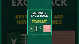 How to Add Horizontal Lines in Excel Using Custom Formatting StepbyStep Guide exceltips excel [upl. by Bartholomeo]