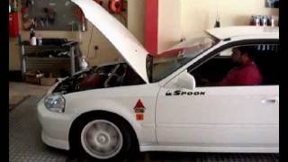 spoon b16b civic  honda tech dyno day [upl. by Cheri]