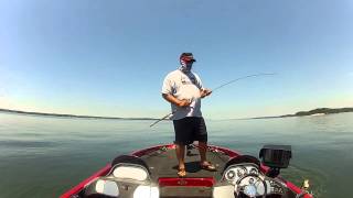 Tips for Bass Fishing with Football Jigs Offshore [upl. by Eldwen]