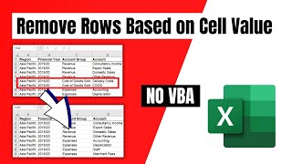 How to Remove Rows Based on Cell Value in Excel Without VBA [upl. by Reprah]