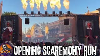 Halloween Horror Nights Opening Scaremony Run  Hollywood 2024 Skull Lordz [upl. by Melburn]