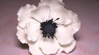 Gumpaste Anemone Tutorial [upl. by Adehsar156]