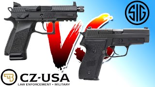 P226 VS P07 Tactical Fighting Handgun Comparison [upl. by Hepsiba]