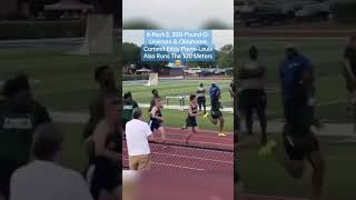 320Pound Oklahoma OLineman Commit Eddy Pierre Louis Also Runs 100 Meters In Track 🤯 shorts [upl. by Alarise]