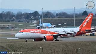 Birmingham Airport LIVE 08012024 planespotting [upl. by Tem632]