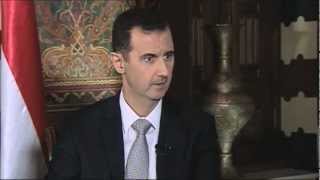 German television interviews the Syrian President Bashar alAssad [upl. by Ellemaj]