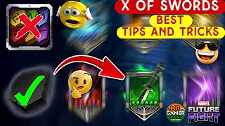 X Of Swords Set 😎 Best Tips And Tricks  😯Not Buy Selector Rune  Marvel future fight [upl. by Salvador]