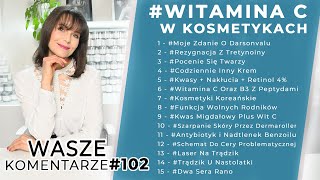 PRZEDZIAŁY PROCENTOWE WITAMINY C w KOSMETYKACH  WK102 [upl. by Pebrook132]