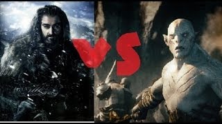 Thorin vs Azog  Second Battle with Flashbacks from the First [upl. by Funda]