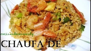 Receta Arroz Chaufa Con Langostinos O Camarones Super Sencilla De Hacer [upl. by Sweatt]