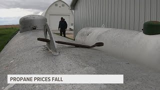 Propane prices decrease in Iowa due to low demand from farmers [upl. by Nohtanoj]