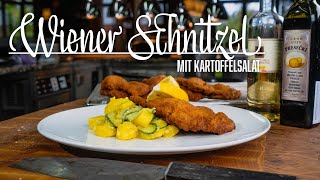 Wiener Kalbsschnitzel mit Kartoffelsalat – Kochen im Tal [upl. by Sobmalarah]