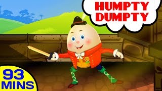 Humpty Dumpty Sat On A Wall amp Popular Nursery Rhymes Collection for Children  Kids Songs Collection [upl. by Eskil]