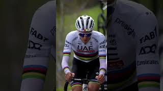 Tadje Pogacar wears rainbow the best shorts cycling worldchampion [upl. by Duwad259]