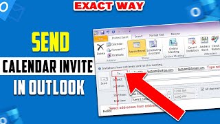 How to send a calendar invite in outlook 2024 Easy [upl. by Oates]