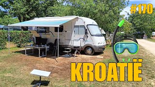 MET DE CAMPER NAAR EEN MOOIE CAMPING IN KROATIË EN SNORKELEN 170 [upl. by Ahsieat73]