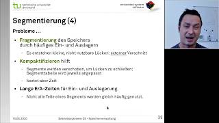 Vorlesung Betriebssysteme  09 Virtueller Speicher [upl. by Aidaas]