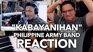 quotKabayanihanquot  Philippine Army Band  Reaction Video  Guitar Lesson  Filipino w English subs [upl. by Madden]