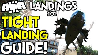 ArmA 3 Helicopter Landings Guide 101 ► How to Land in Tight Spaces [upl. by Lecirg336]